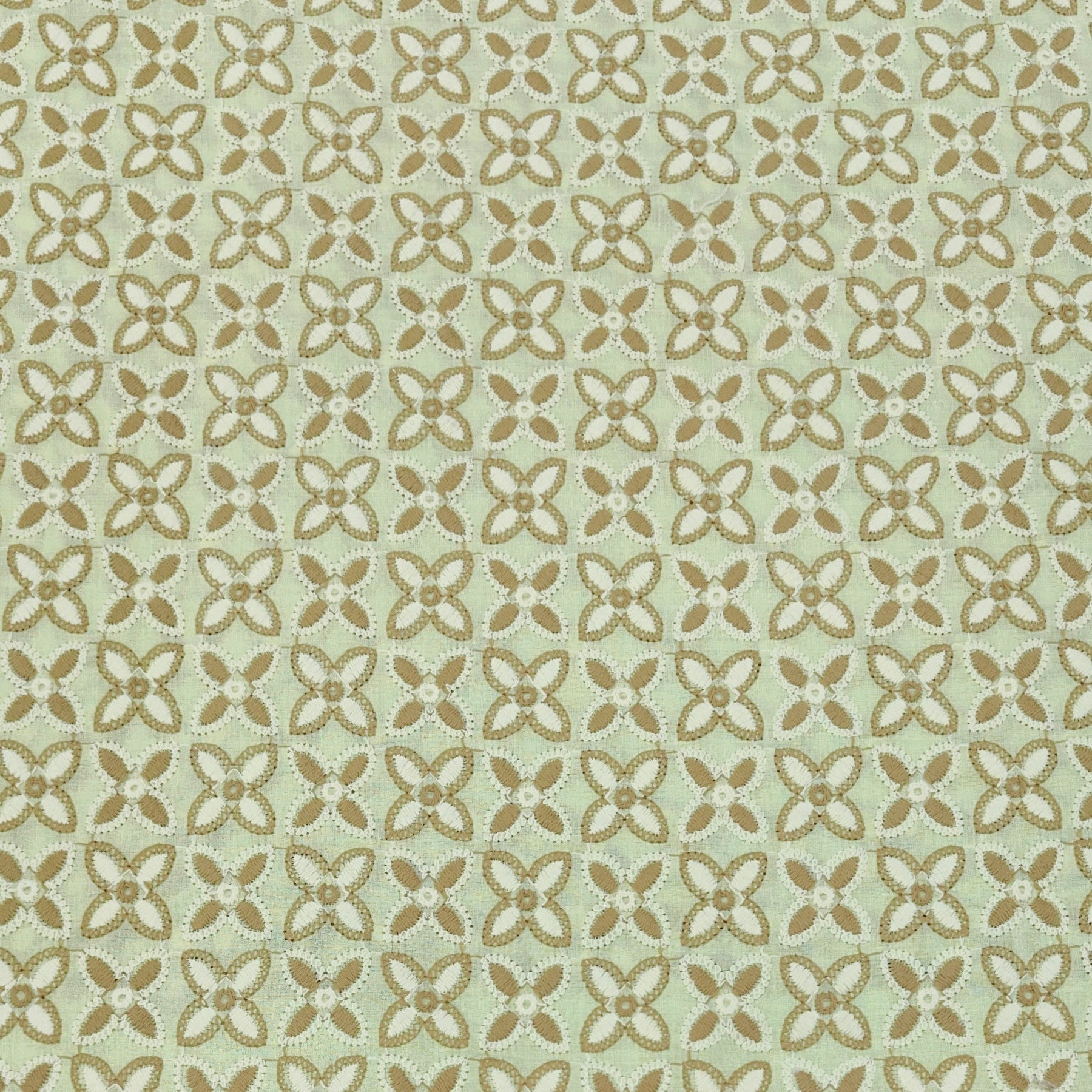 Kurta Fabric ManTire Pure Cotton Hamble Embroidery Colour Light Moss Green